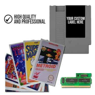 NES Custom Cartridge with Label and ROM